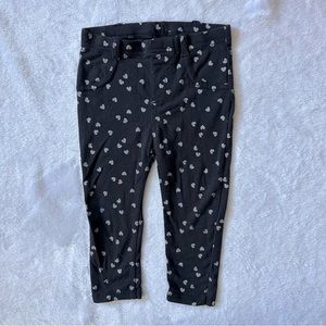 Garanimals Hearts Pattern Skinny Pants in Black/Silver - Size 18 Months